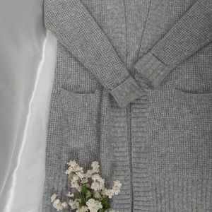 Long Sweater Cardigan with Pockets